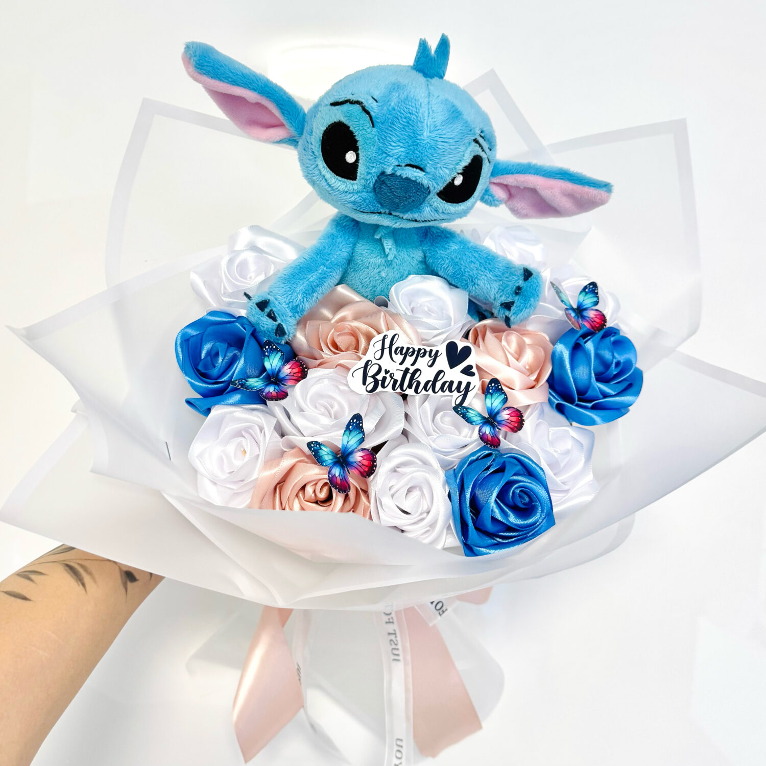 Darčeková kytica v štýle "Stitch"